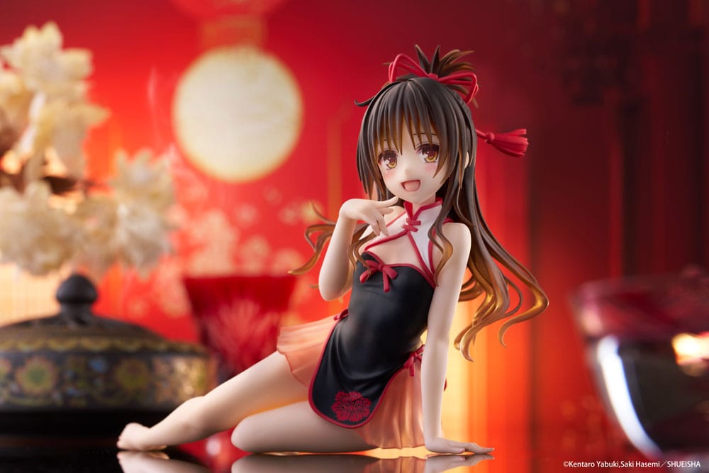 To Love-Ru Darkness PVC Figur Desktop Cute Figure Mikan Yuki Chinese Dress Ver. 13 cm Taito Prize