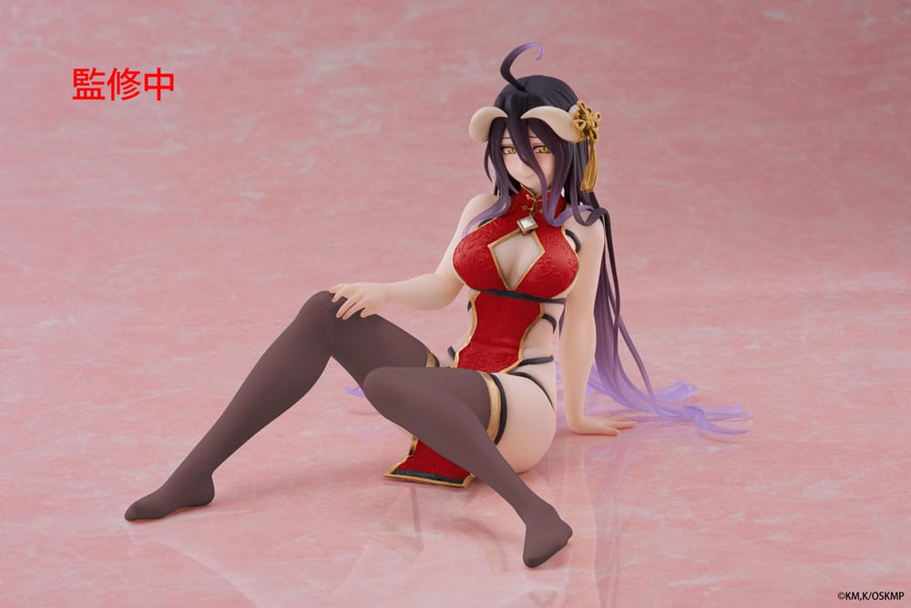 Overlord PVC Figur Desktop Cute Figure Albedo Chinese Dress Ver. Renewal 13 cm Taito Prize