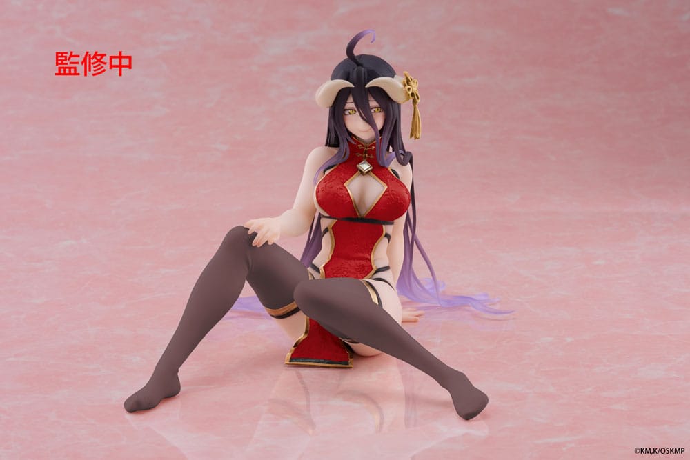 Overlord PVC Figur Desktop Cute Figure Albedo Chinese Dress Ver. Renewal 13 cm Taito Prize