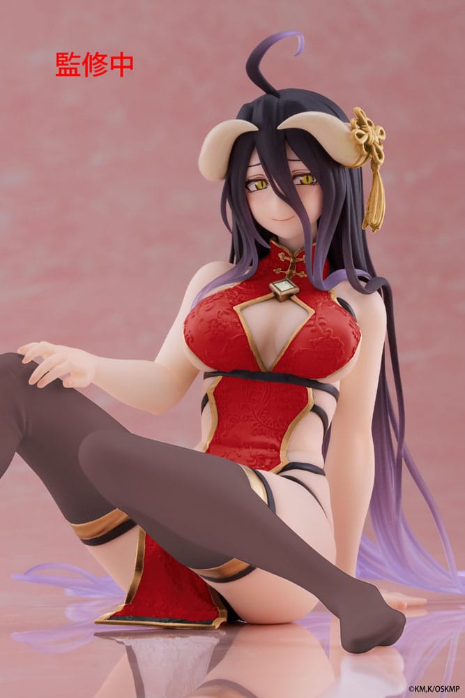 Overlord PVC Figur Desktop Cute Figure Albedo Chinese Dress Ver. Renewal 13 cm Taito Prize