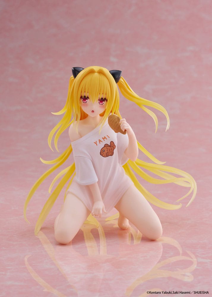 To Love-Ru Darkness PVC Figur Desktop Cute Figure Golden Darkness Roomwear Ver. 13 cm Taito Prize