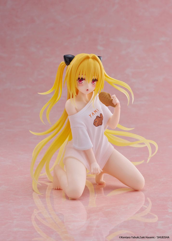 To Love-Ru Darkness PVC Figur Desktop Cute Figure Golden Darkness Roomwear Ver. 13 cm Taito Prize