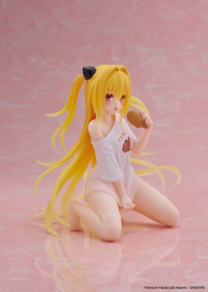 To Love-Ru Darkness PVC Figur Desktop Cute Figure Golden Darkness Roomwear Ver. 13 cm Taito Prize