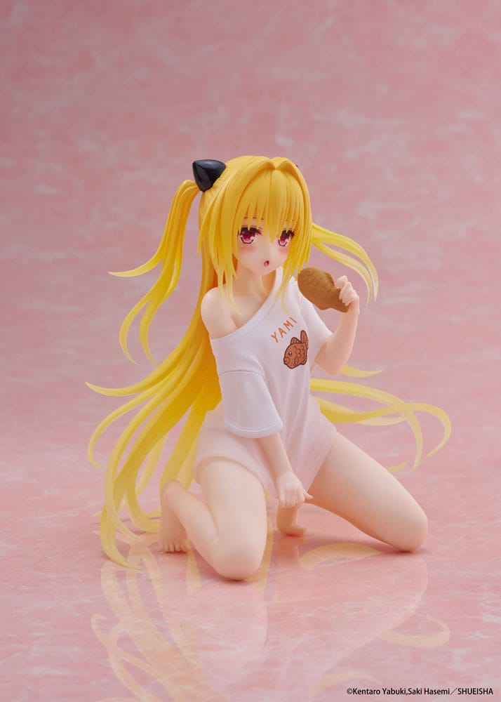 To Love-Ru Darkness PVC Figur Desktop Cute Figure Golden Darkness Roomwear Ver. 13 cm Taito Prize