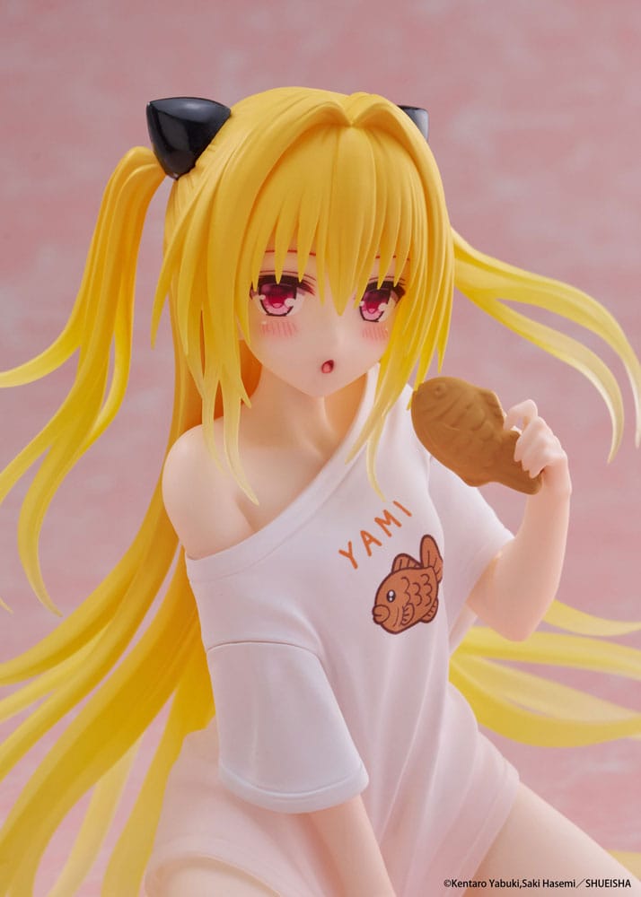 To Love-Ru Darkness PVC Figur Desktop Cute Figure Golden Darkness Roomwear Ver. 13 cm Taito Prize