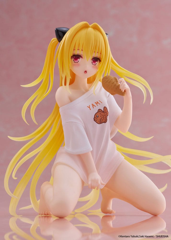 To Love-Ru Darkness PVC Figur Desktop Cute Figure Golden Darkness Roomwear Ver. 13 cm Taito Prize