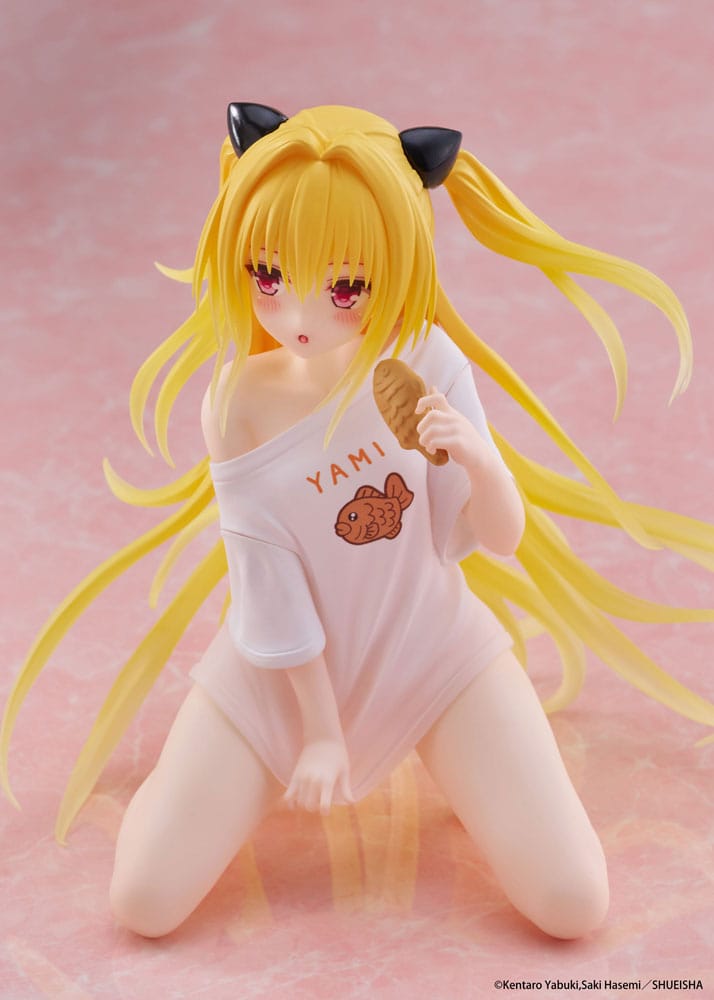 To Love-Ru Darkness PVC Figur Desktop Cute Figure Golden Darkness Roomwear Ver. 13 cm Taito Prize