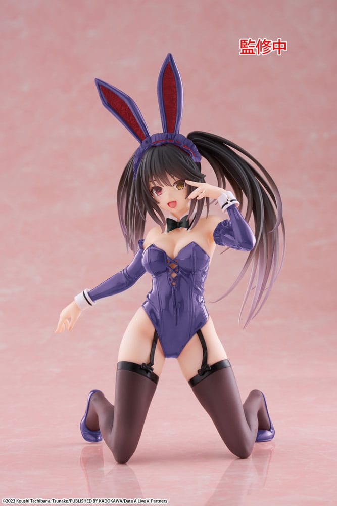 Date A Live V PVC Figur Desktop Cute Figure Kurumi Tokisaki Bunny Ver. Renewal 13 cm Taito Prize