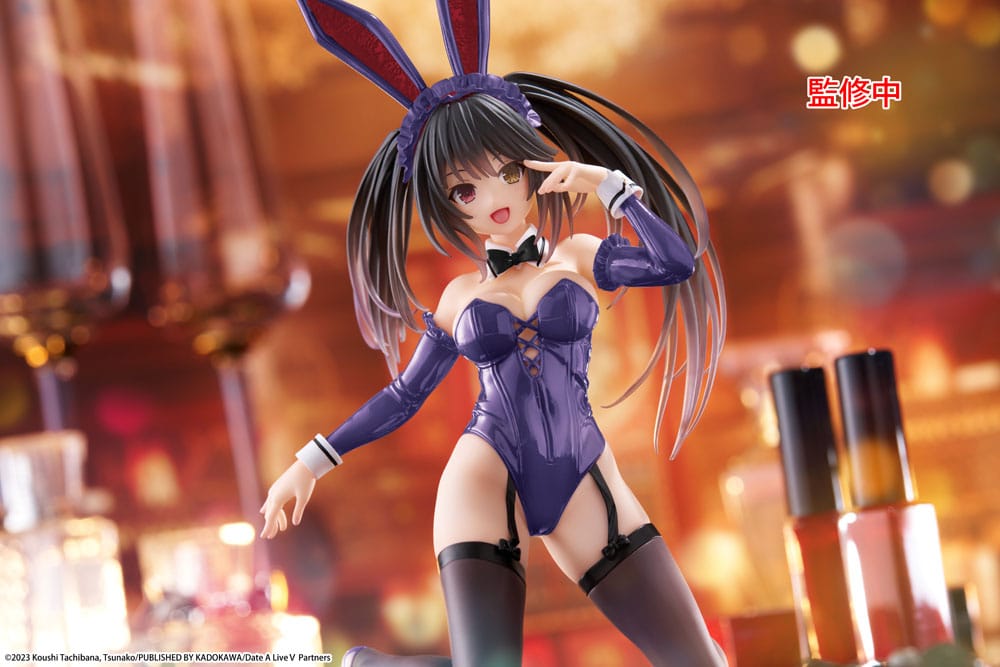 Date A Live V PVC Figur Desktop Cute Figure Kurumi Tokisaki Bunny Ver. Renewal 13 cm Taito Prize