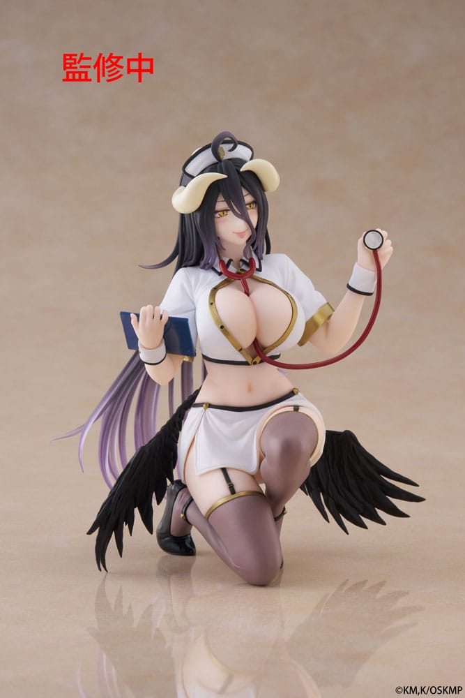 Overlord PVC Figur Desktop Cute Figure Albedo Nurse Ver. Renewal 13 cm Taito Prize