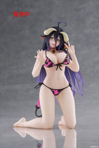 Overlord PVC Figur Desktop Cute Figure Albedo Cow-Print Swimsuit Ver. Renewal 13 cm Taito Prize