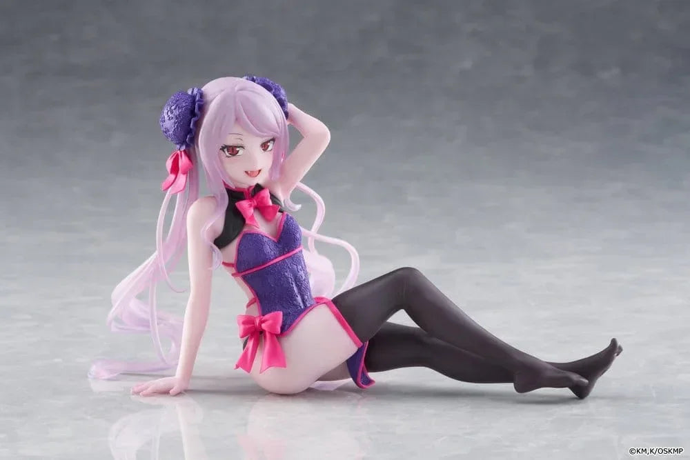 Overlord Desktop Söt PVC Figur Shalltear Kinesisk Klänning Ver. 13 cm Taito Prize