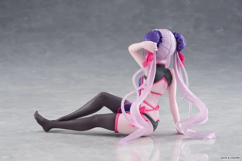 Overlord Desktop Söt PVC Figur Shalltear Kinesisk Klänning Ver. 13 cm Taito Prize