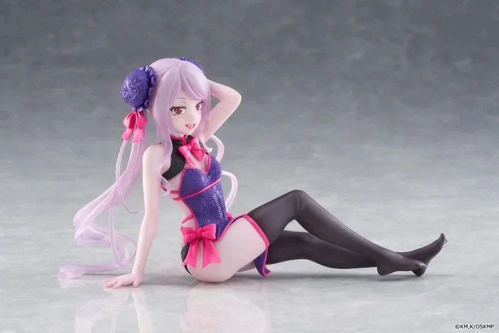 Overlord Desktop Söt PVC Figur Shalltear Kinesisk Klänning Ver. 13 cm Taito Prize