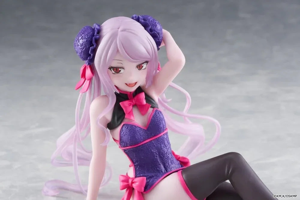 Overlord Desktop Söt PVC Figur Shalltear Kinesisk Klänning Ver. 13 cm Taito Prize