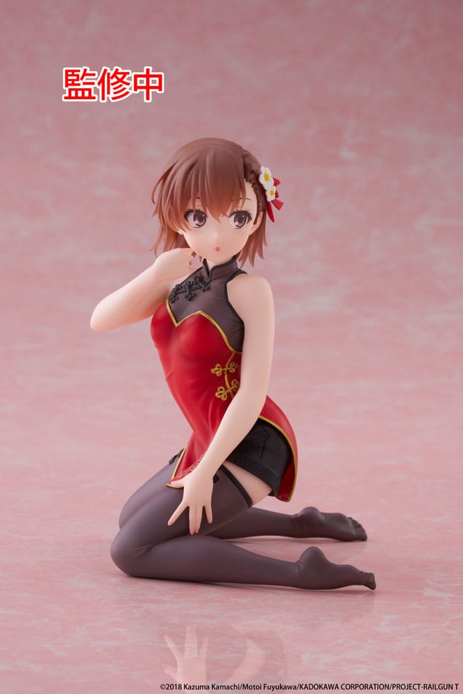 A Certain Scientific Railgun PVC Figur Mikoto Misaka Chinese Dress Ver. 13 cm Taito Prize