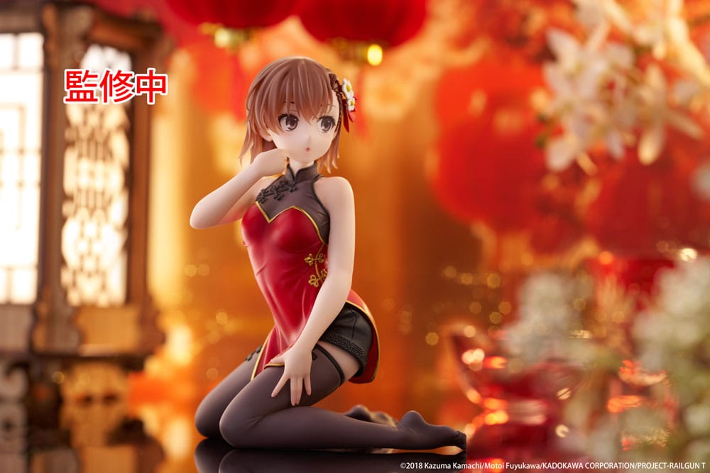 A Certain Scientific Railgun PVC Figur Mikoto Misaka Chinese Dress Ver. 13 cm Taito Prize