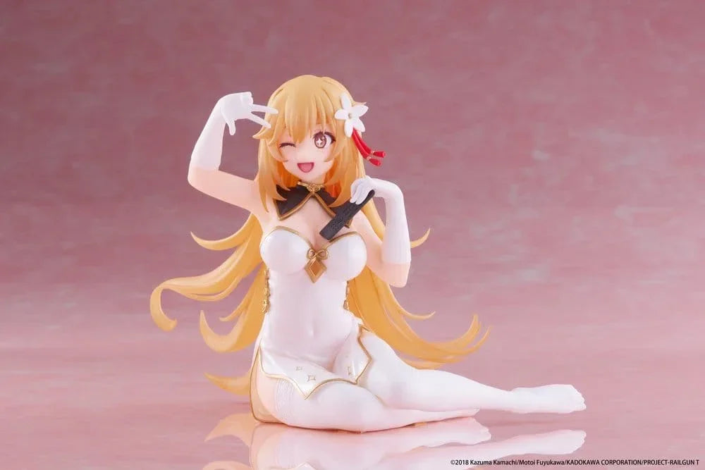 En viss vetenskaplig Railgun PVC Figur Skrivbords Söt Figur Misaki Shokuho Kinesisk Klänning Ver. 13 cm Taito Prize