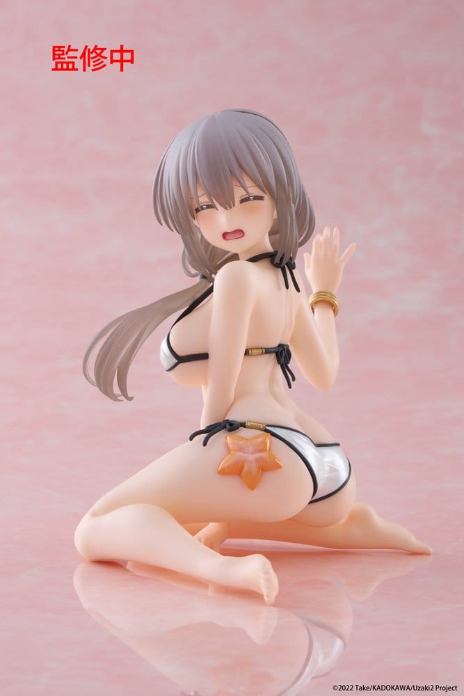 Uzaki-chan vill umgås! PVC-figur Skrivbordsfigur Söt figur Tsuki Uzaki (baddräktsversion) 13 cm