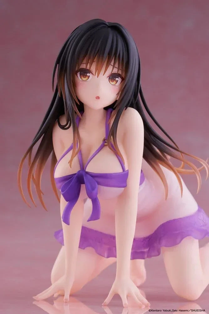 To Love Ru Darkness Skrivbord Söt PVC Figur Yui Kotegawa Rumsplagg Ver. 13 cm Taito Prize