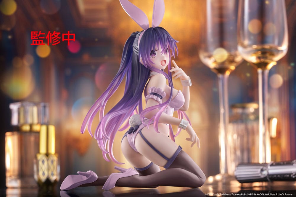 Date A Live PVC Figur Desktop Cute Figure Tohka Yatogami (Bunny Ver.) Renewal 13 cm Taito Prize
