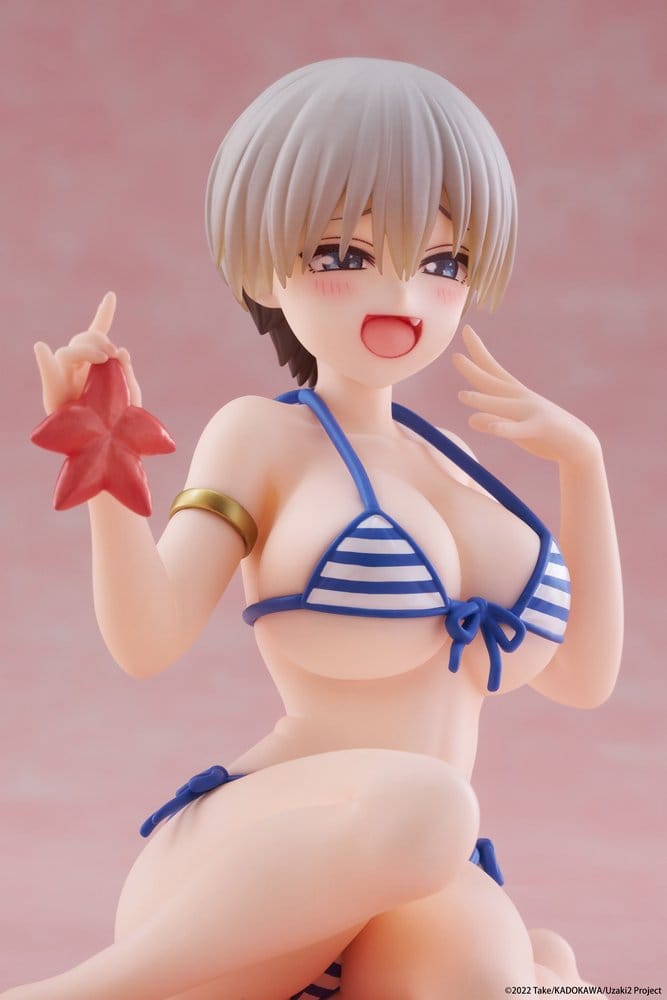 Uzaki-chan vill hänga! Skrivbordsfigur söt PVC Hana Uzaki (badkläder version) 13 cm