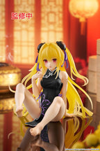 To Love-Ru Darkness PVC Figur Desktop Söt Figur Golden Darkness (Kina Klädd Ver.) Förnyelse 13 cm Taito Prize