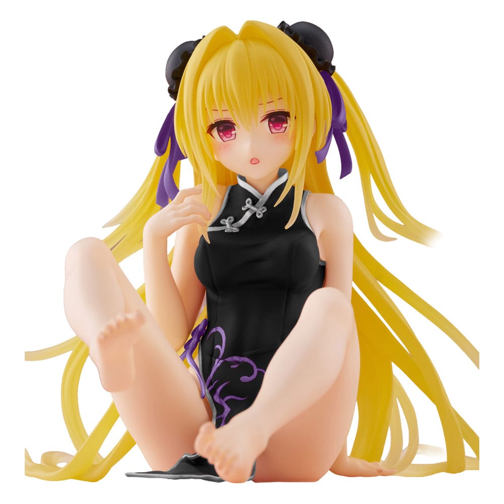 To Love-Ru Darkness PVC Figur Desktop Söt Figur Golden Darkness (Kina Klädd Ver.) Förnyelse 13 cm Taito Prize