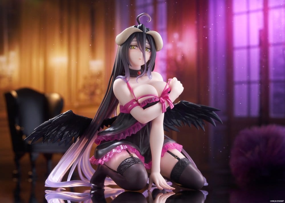 Overlord Desktop Figure Cute PVC Albedo (Negligee version) 13 cm