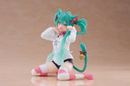 Hatsune Miku PVC Figur Desktop Söt Figur Hatsune Miku Katta Öron T-Shirt Ver. 13 cm