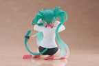 Hatsune Miku PVC Figur Desktop Söt Figur Hatsune Miku Katta Öron T-Shirt Ver. 13 cm