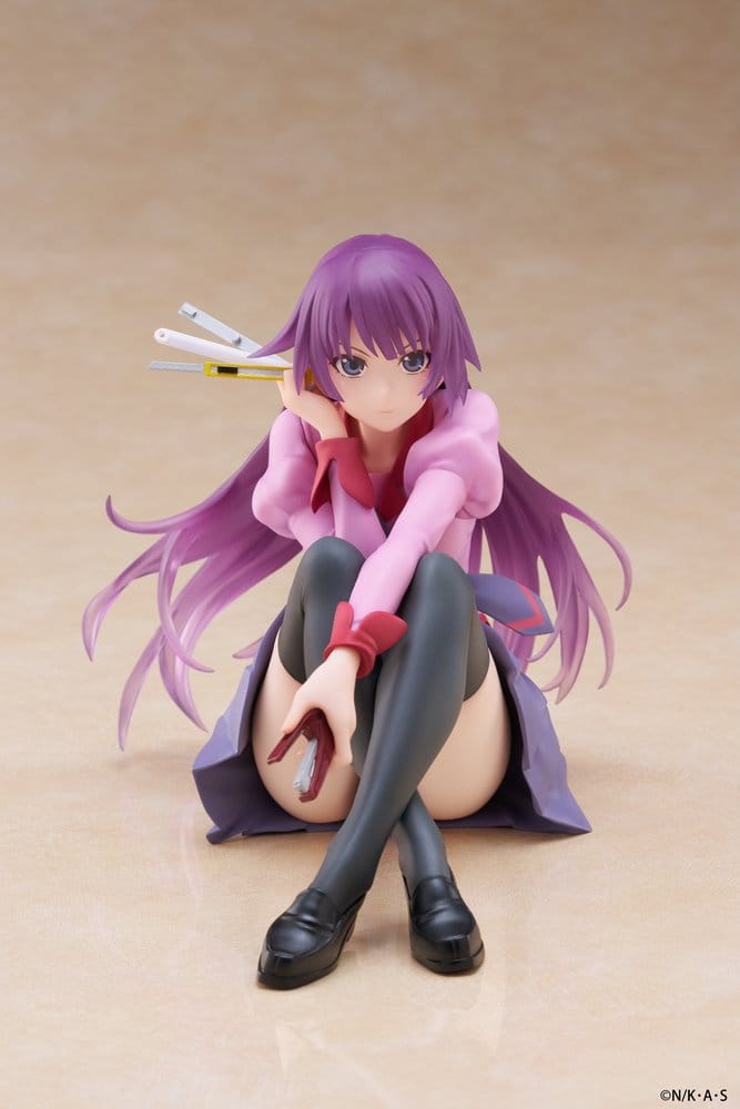 Monogatari PVC Figur Desktop Söt Figur Hitagi Senjougahara 13 cm