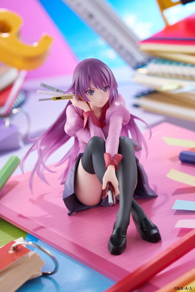 Monogatari PVC Figur Desktop Söt Figur Hitagi Senjougahara 13 cm