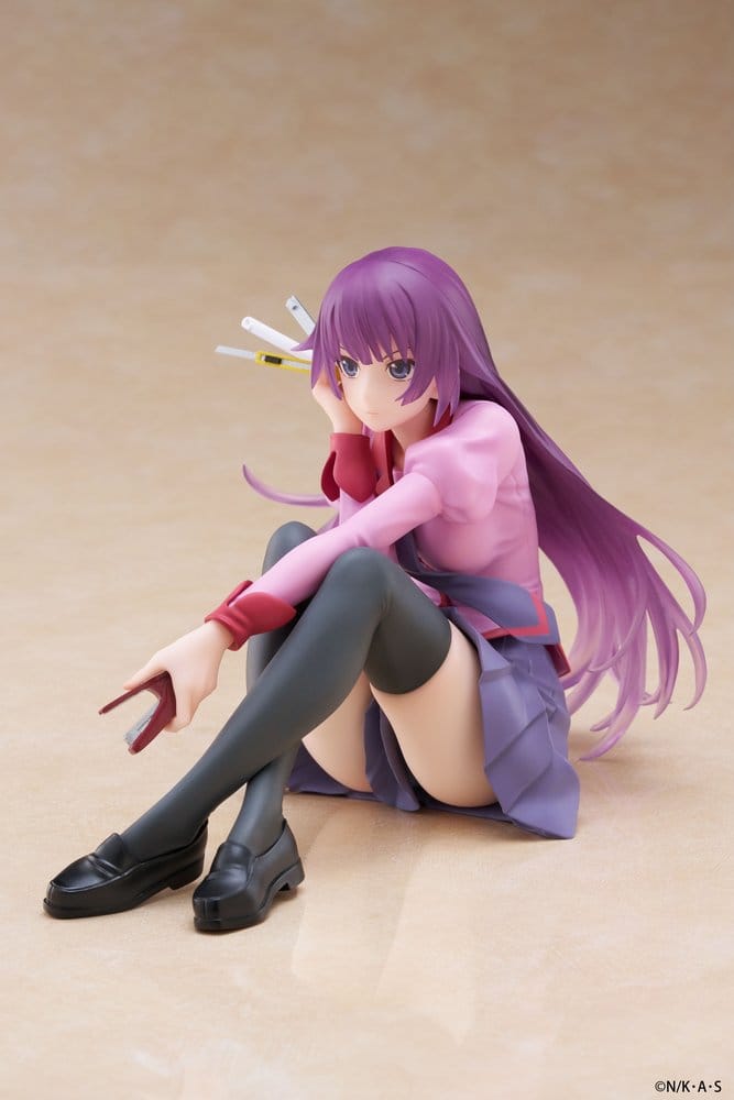 Monogatari PVC Figur Desktop Söt Figur Hitagi Senjougahara 13 cm