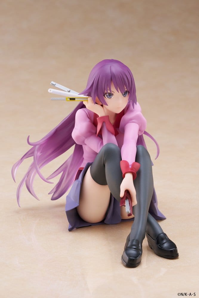 Monogatari PVC Figur Desktop Söt Figur Hitagi Senjougahara 13 cm