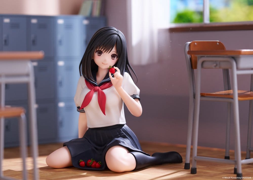 Jordgubbe 100% Söt PVC-Figur Aya Tojo (Skoluniform version) 13 cm