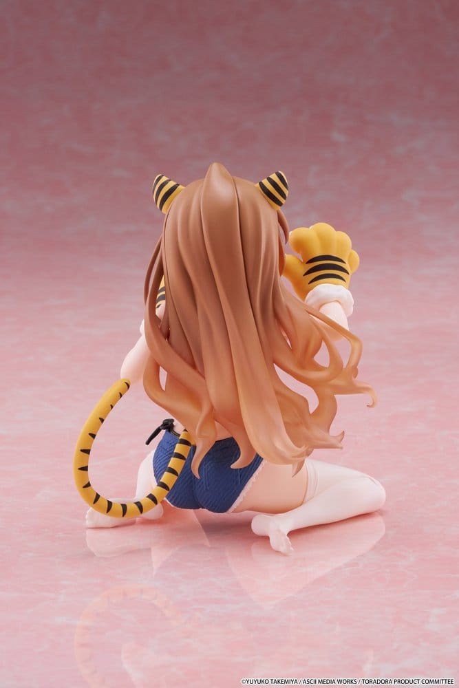 Toradora! Desktop Cute PVC-figur Taiga Aisaka (Tiger Costume Swimwear Ver.) 13 cm