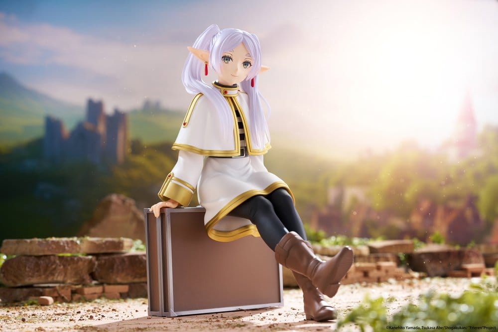 Frieren: Beyond Journey's End PVC-figur Skrivbordsdekoration Söt Frieren (Trunk Case-version) Omtryck 13 cm