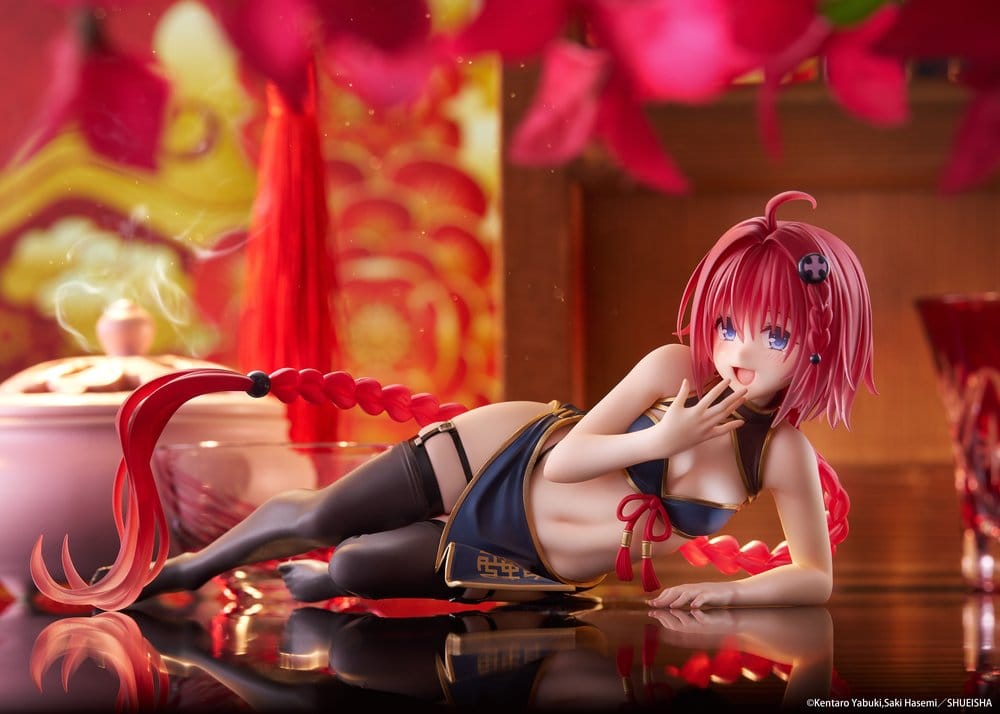 To Love-Ru Darkness Desktop Cute PVC-figur Mea Kurosaki (Chinese Dress Ver.) 13 cm