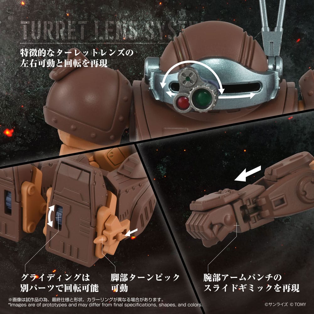 Armored Trooper Votoms Toyrise Action Figur 1/48 AT Collection 07 Scope Dog Brun Färg Ver. 9 cm Takara Tomy