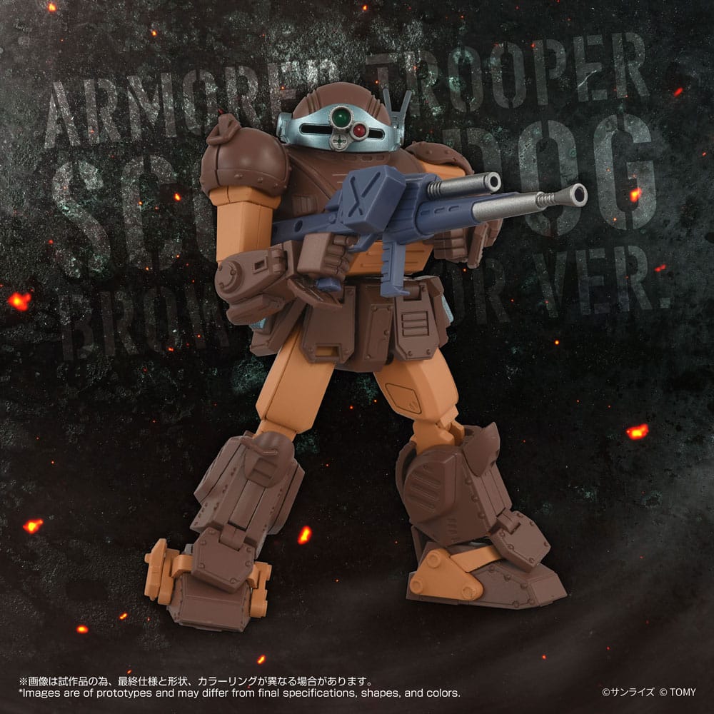 Armored Trooper Votoms Toyrise Action Figur 1/48 AT Collection 07 Scope Dog Brun Färg Ver. 9 cm Takara Tomy
