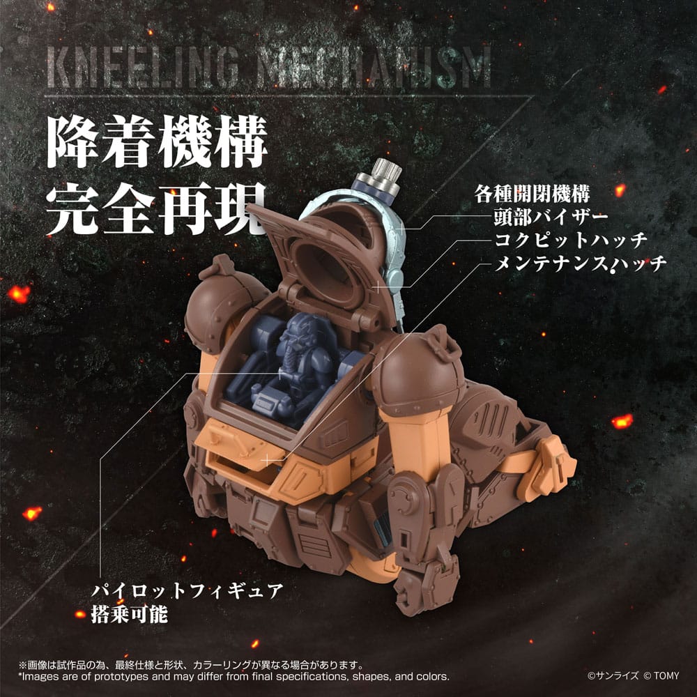 Armored Trooper Votoms Toyrise Action Figur 1/48 AT Collection 07 Scope Dog Brun Färg Ver. 9 cm Takara Tomy
