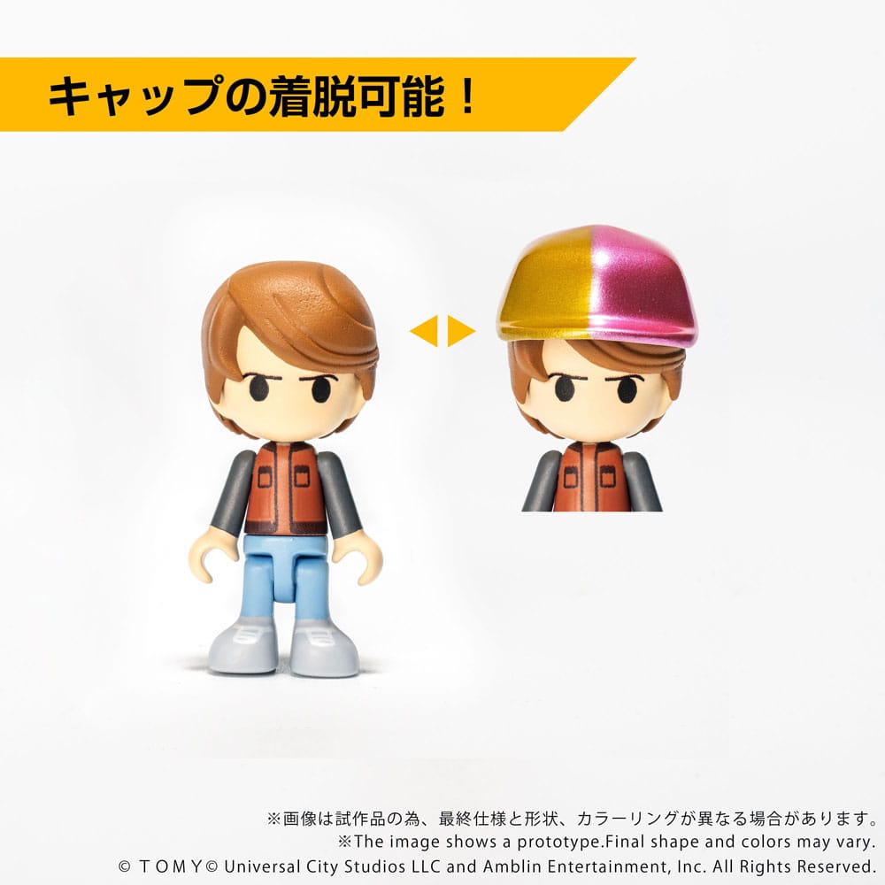 Tillbaka till Framtiden Del II Q-Village Fordon med minifigurer Tidsmaskin Del 2 Takara Tomy