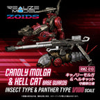 Zoids Plastmodellkit 2-Pack 1/100 RMZ-010 Canoly Molga & Hell Cat Basvakter Set 20 cm Takara Tomy