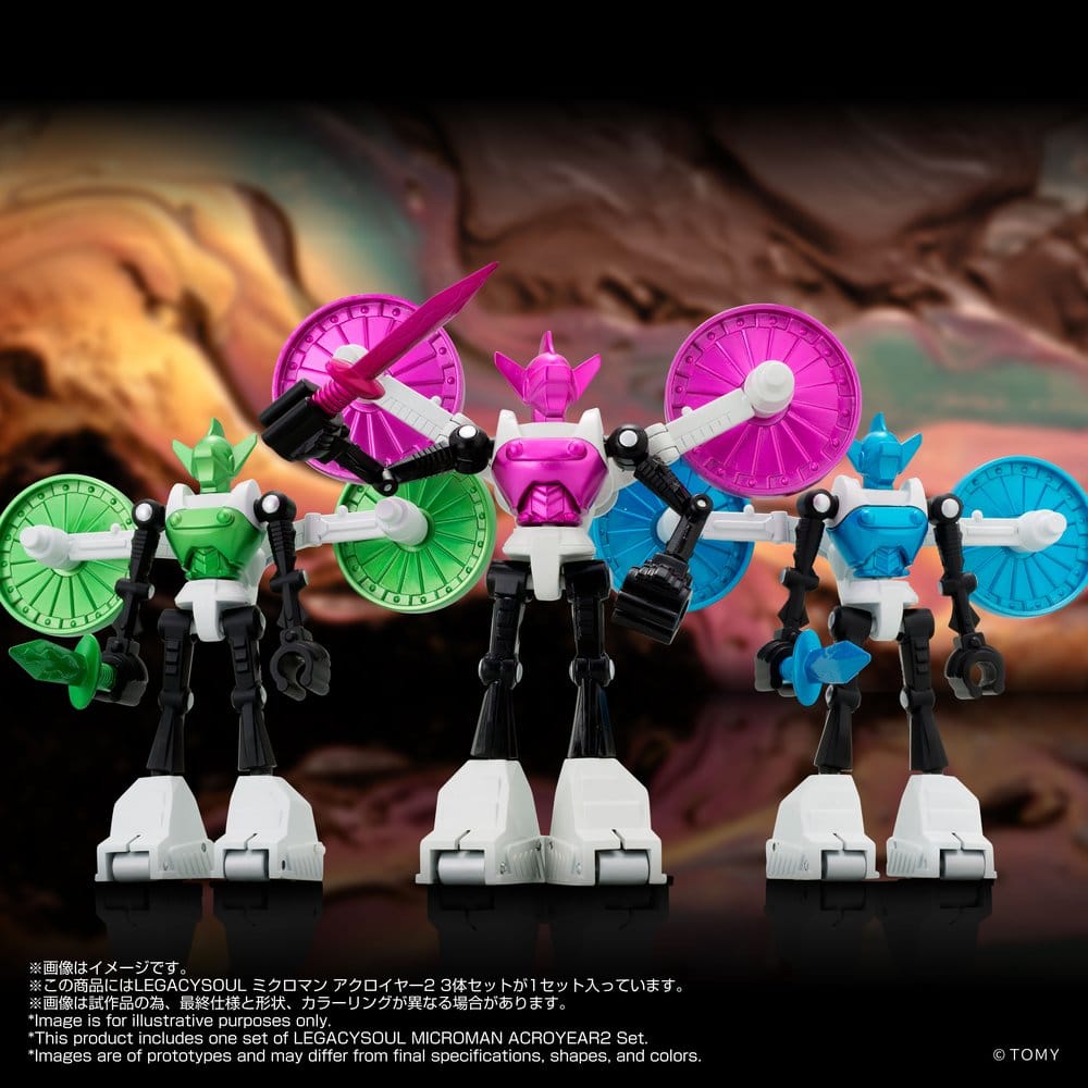 Microman Legacysoul Actionfigur 3-Pack Acroyear 2