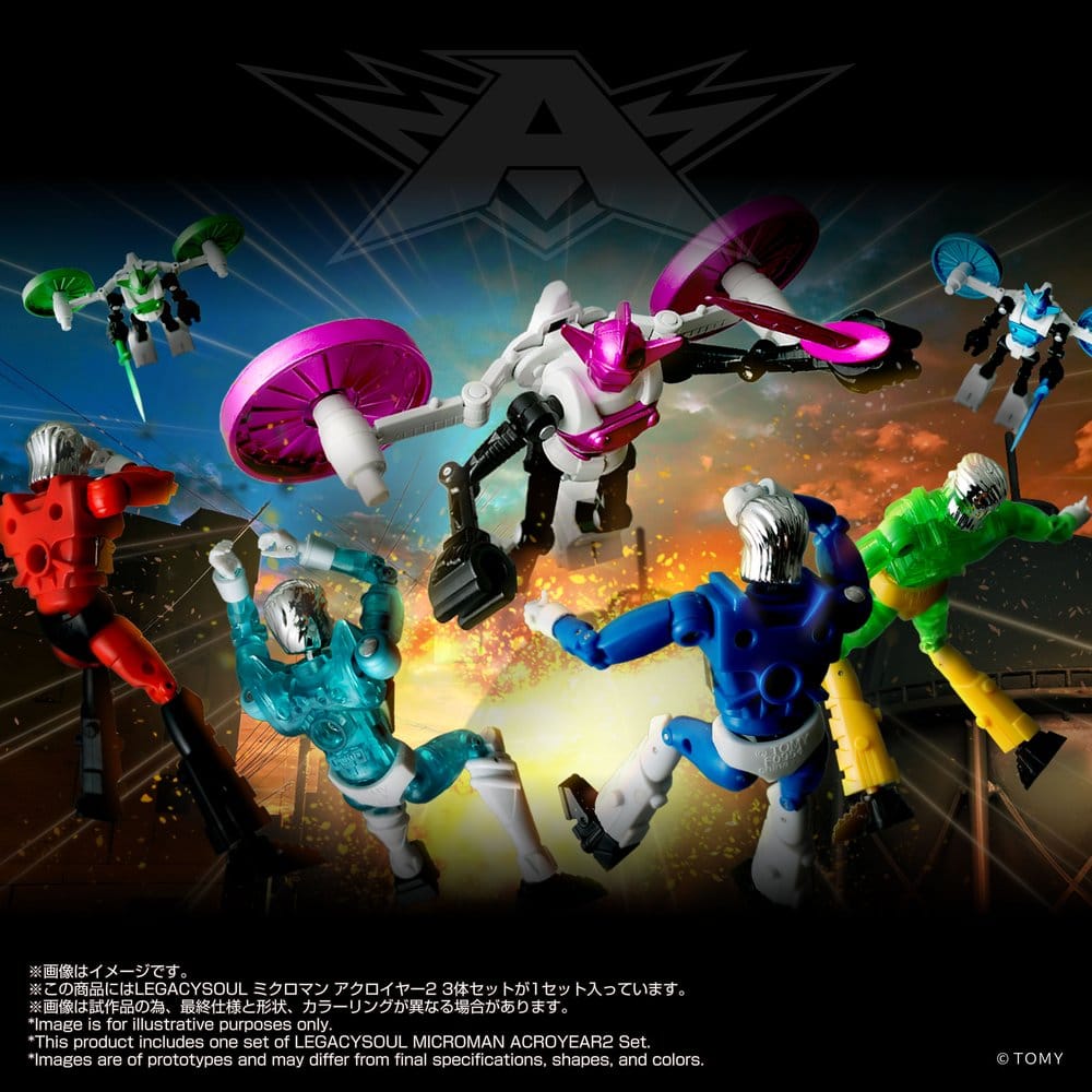 Microman Legacysoul Actionfigur 3-Pack Acroyear 2