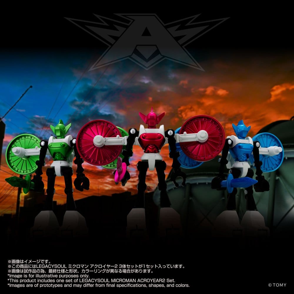 Microman Legacysoul Actionfigur 3-Pack Acroyear 2