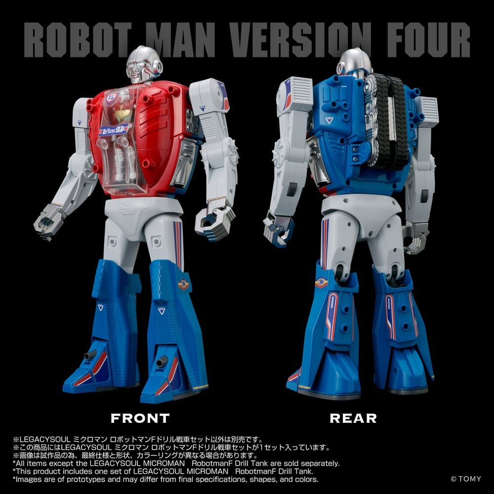 Microman Legacysoul Actionfigur Robotman F Borrtank