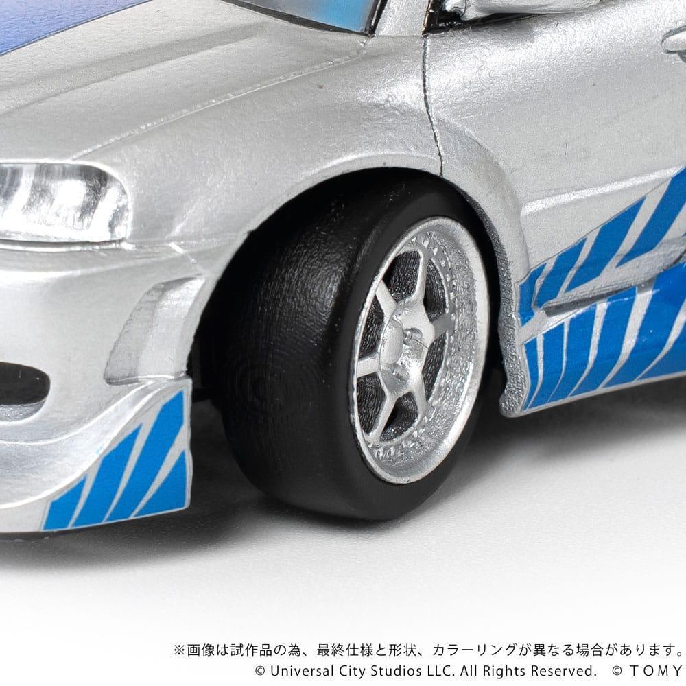 Fast & Furious Q-Village Fordon med Mini-figur Nissan Skyline GT-R (R34) 9 cm Takara Tomy