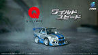 Fast & Furious Q-Village Fordon med Mini-figur Nissan Skyline GT-R (R34) 9 cm Takara Tomy